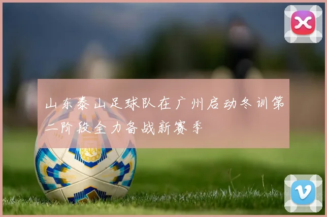 山东泰山足球队在广州启动冬训第二阶段全力备战新赛季